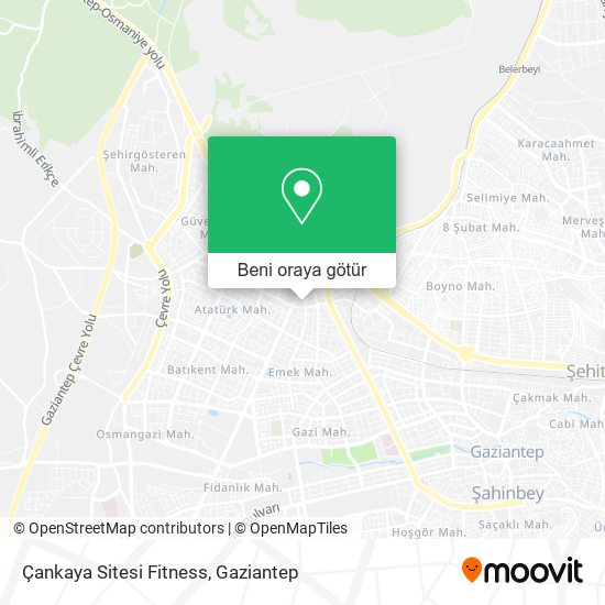 Çankaya Sitesi Fitness harita