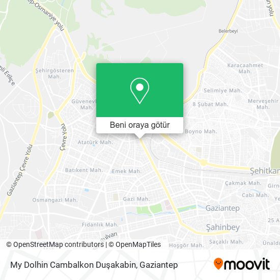 My Dolhin Cambalkon Duşakabin harita
