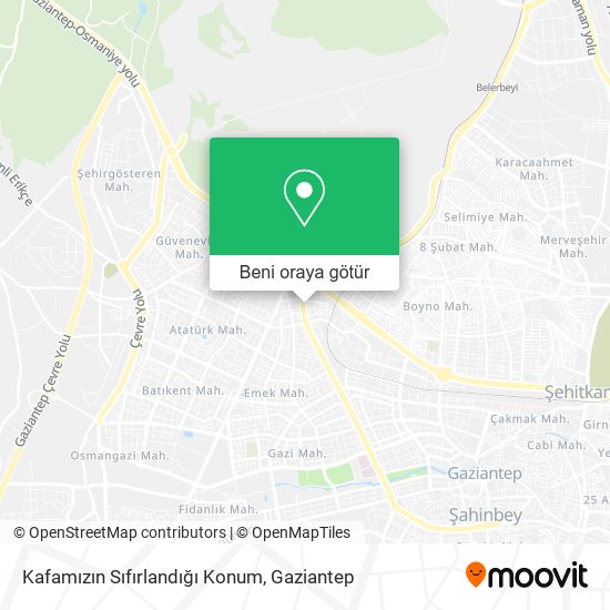 Kafamızın Sıfırlandığı Konum harita