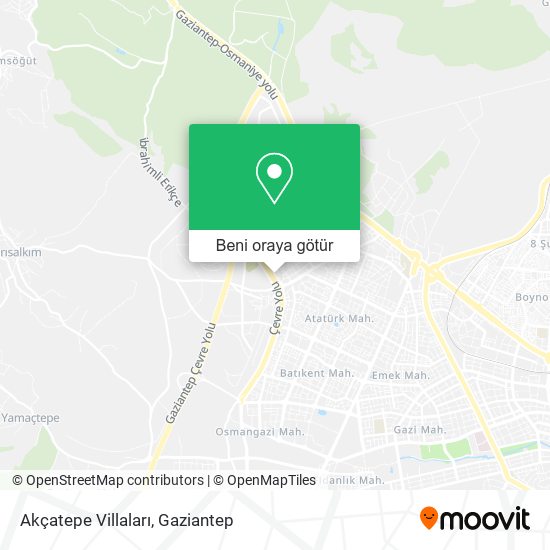 Akçatepe Villaları harita