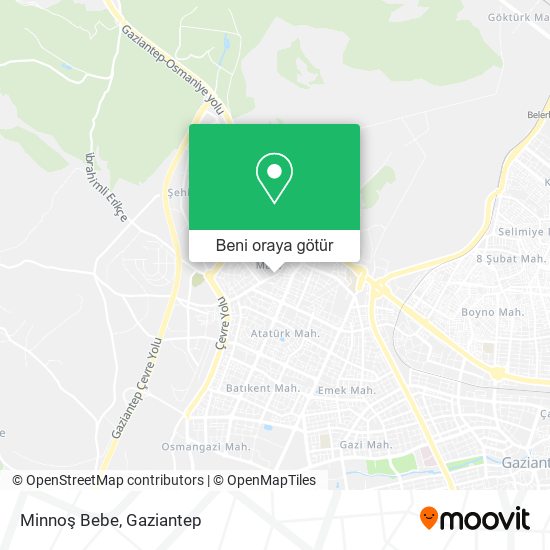 Minnoş Bebe harita