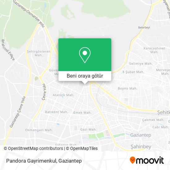 Pandora Gayrimenkul harita