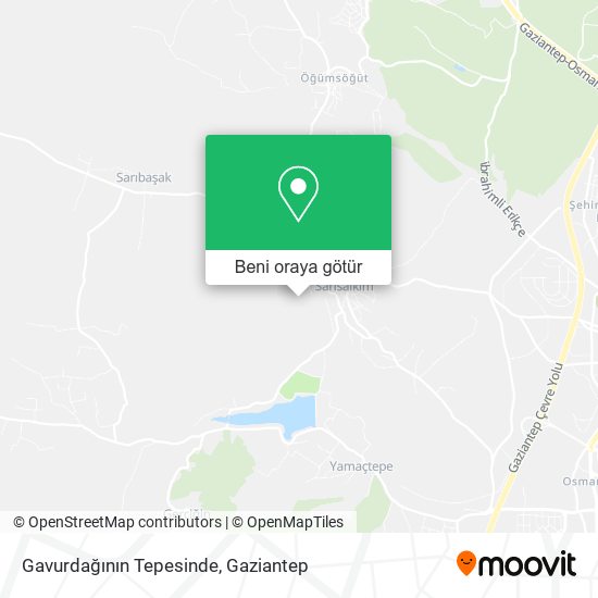 Gavurdağının Tepesinde harita