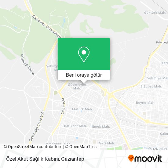 Özel Akut Sağlık Kabini harita