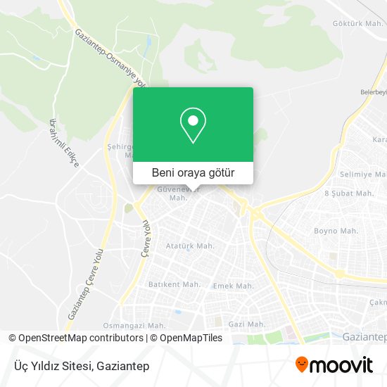 Üç Yıldız Sitesi harita