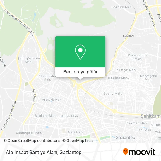 Alp İnşaat Şantiye Alanı harita