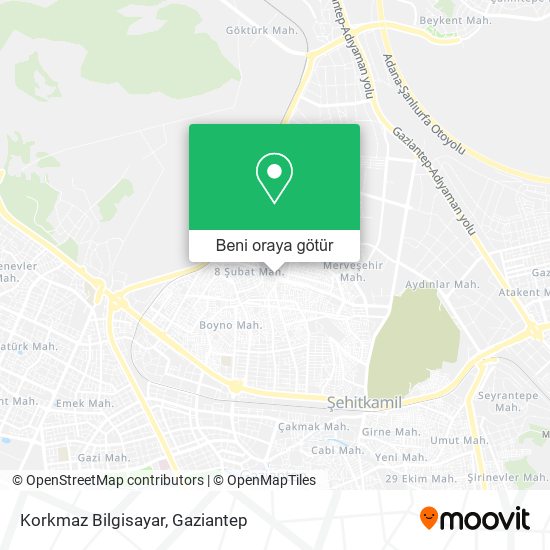 Korkmaz Bilgisayar harita