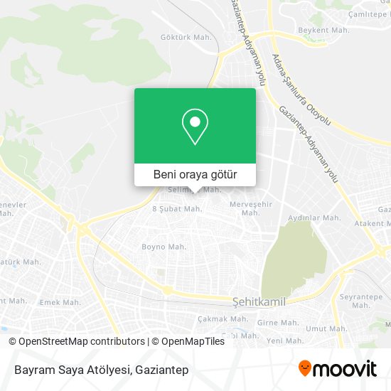 Bayram Saya Atölyesi harita
