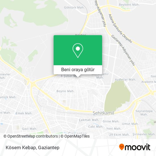 Kösem Kebap harita