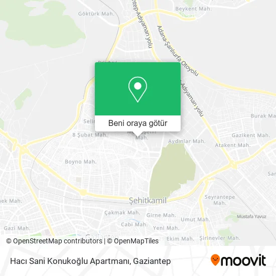 Hacı Sani Konukoğlu Apartmanı harita