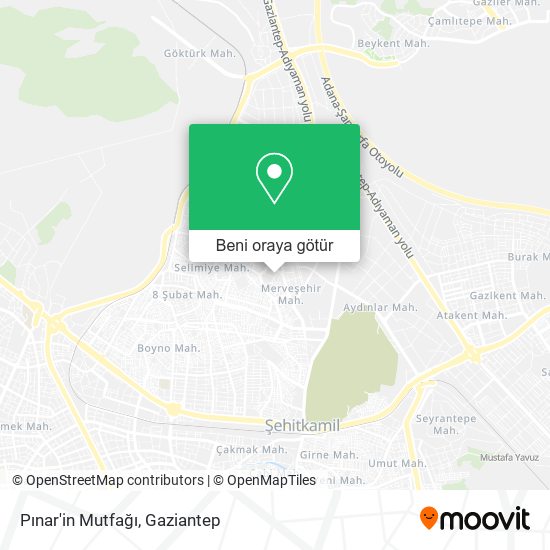 Pınar'in Mutfağı harita