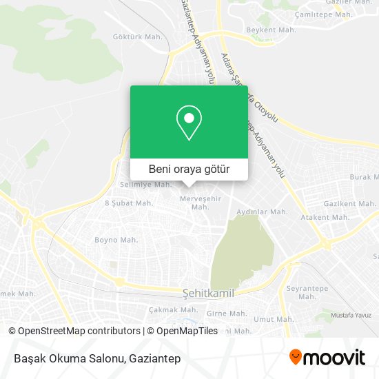 Başak Okuma Salonu harita