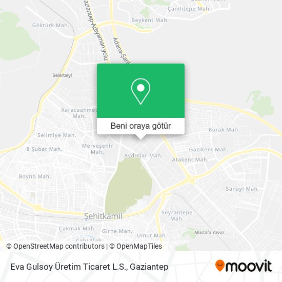 Eva Gulsoy Üretim Ticaret L.S. harita