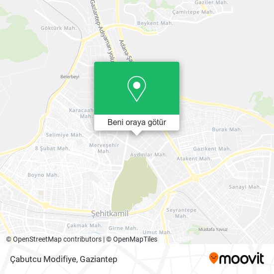 Çabutcu Modifiye harita