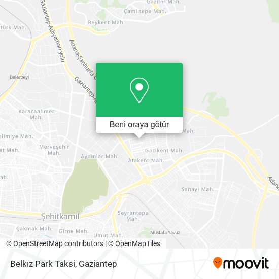 Belkız Park Taksi harita