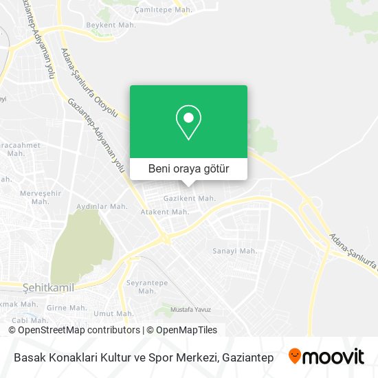 Basak Konaklari Kultur ve Spor Merkezi harita