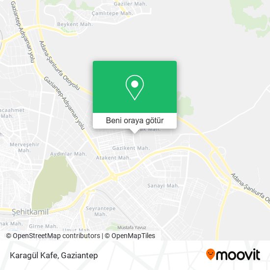 Karagül Kafe harita