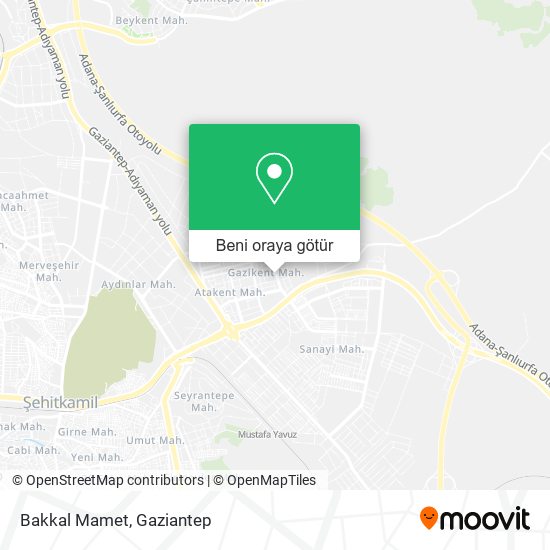 Bakkal Mamet harita