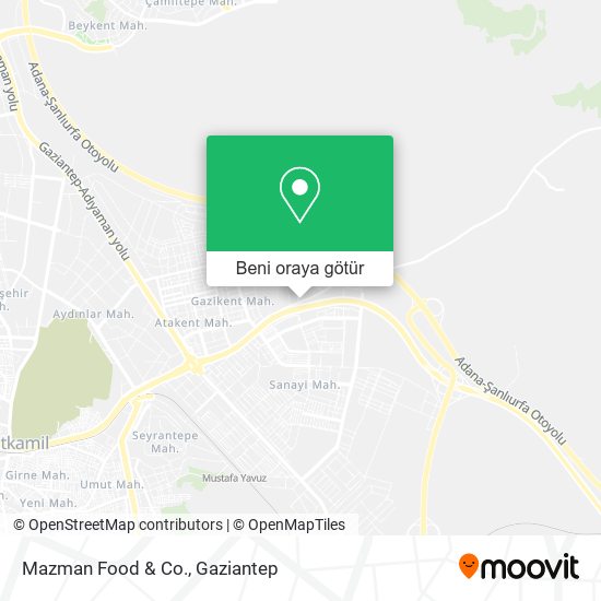 Mazman Food & Co. harita