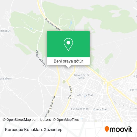 Koruaqua Konakları harita