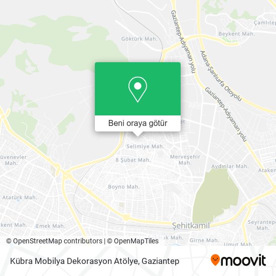Kübra Mobilya Dekorasyon Atölye harita