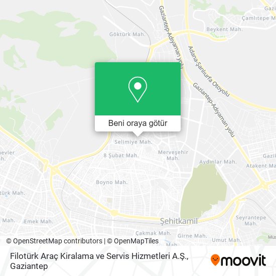 Filotürk Araç Kiralama ve Servis Hizmetleri A.Ş. harita