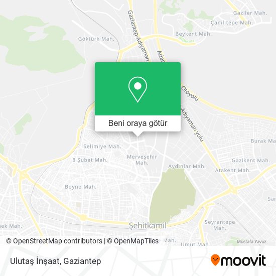Ulutaş İnşaat harita
