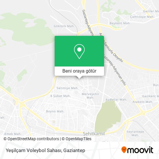 Yeşilçam Voleybol Sahası harita