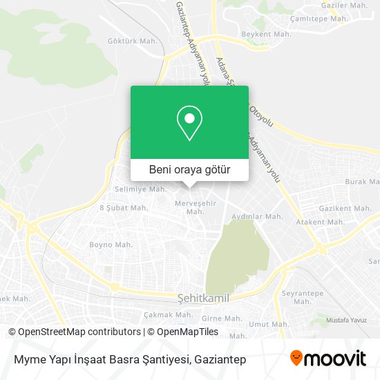 Myme Yapı İnşaat Basra Şantiyesi harita