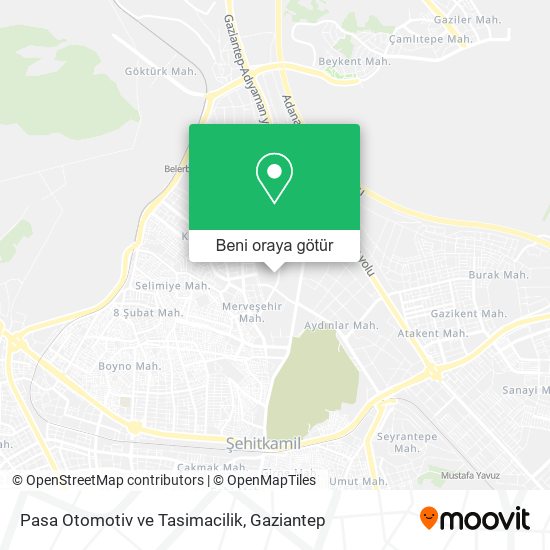 Pasa Otomotiv ve Tasimacilik harita