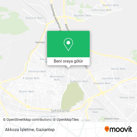 Akkoza İşletme harita