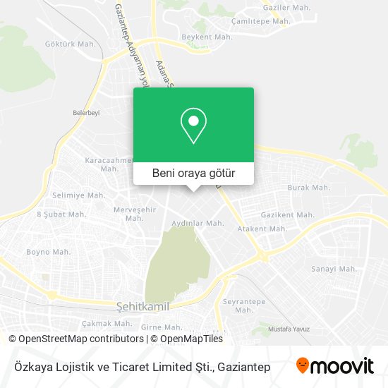 Özkaya Lojistik ve Ticaret Limited Şti. harita