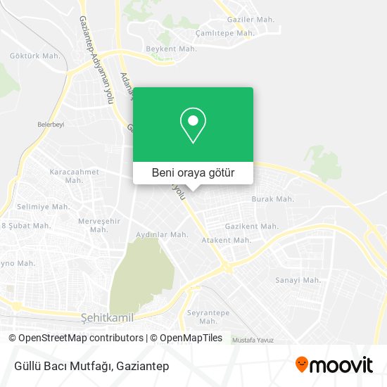 Güllü Bacı Mutfağı harita