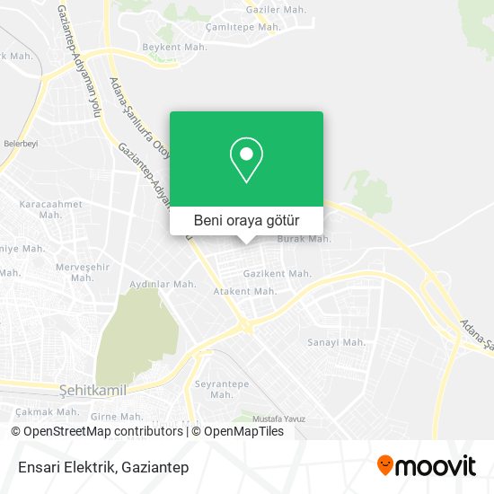 Ensari Elektrik harita
