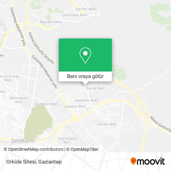 Orkide Sitesi harita