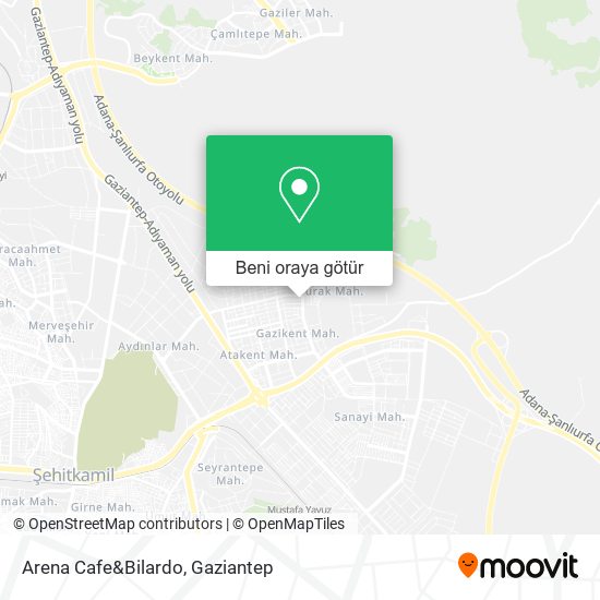 Arena Cafe&Bilardo harita
