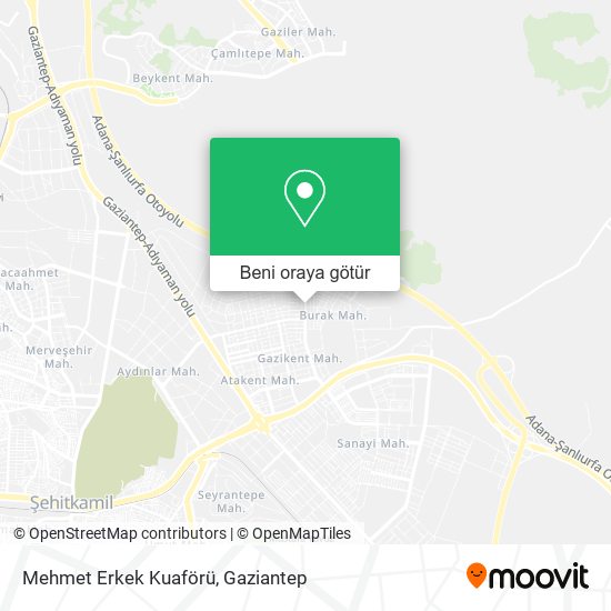 Mehmet Erkek Kuaförü harita