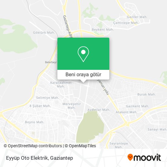 Eyyüp Oto Elektrik harita