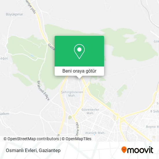 Osmanlı Evleri harita