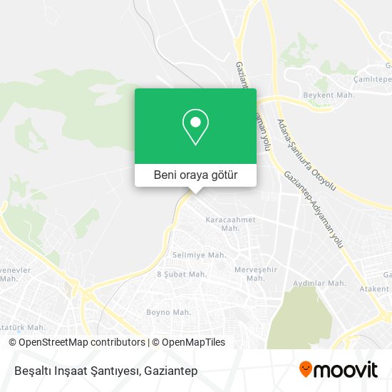 Beşaltı Inşaat Şantıyesı harita