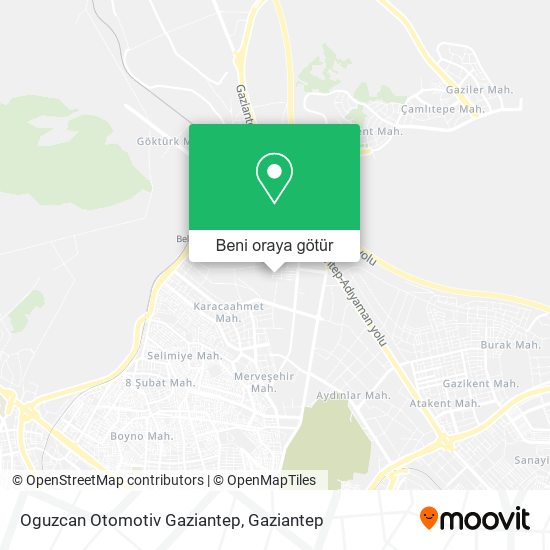 Oguzcan Otomotiv Gaziantep harita