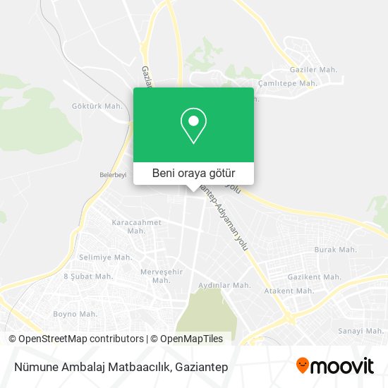 Nümune Ambalaj Matbaacılık harita