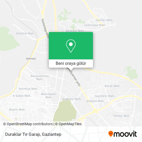 Duraklar Tır Garajı harita