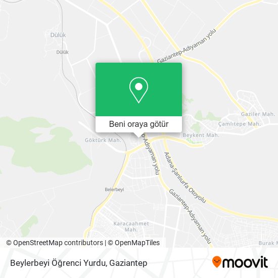 Beylerbeyi Öğrenci Yurdu harita