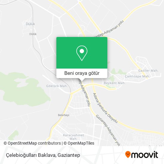 Çelebioğulları Baklava harita