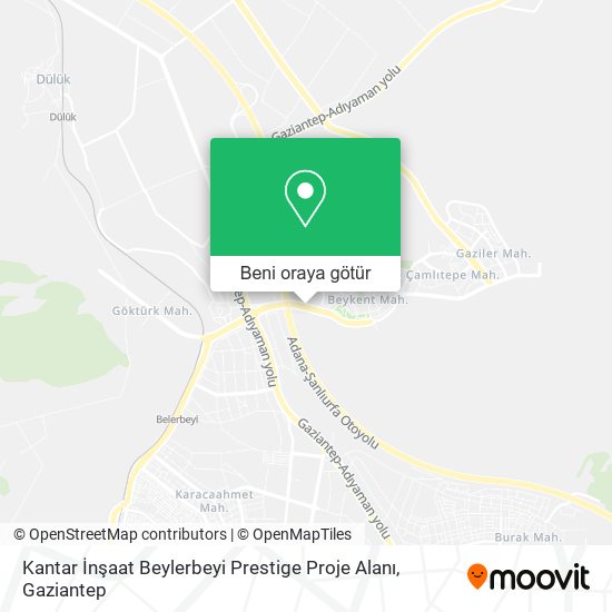 Kantar İnşaat Beylerbeyi Prestige Proje Alanı harita