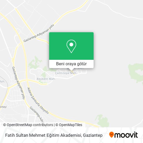 Fatih Sultan Mehmet Eğitim Akademisi harita