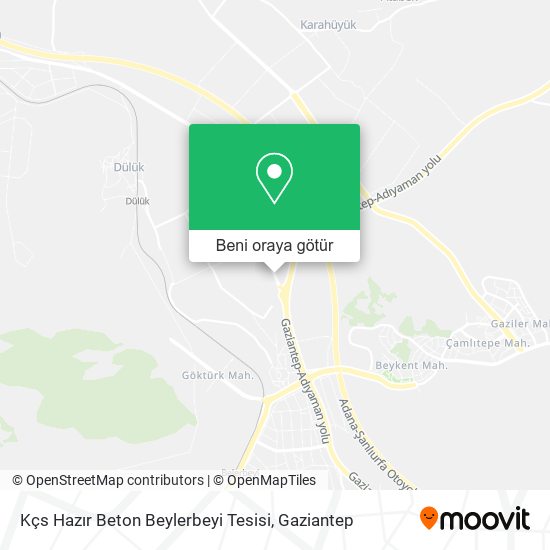 Kçs Hazır Beton Beylerbeyi Tesisi harita