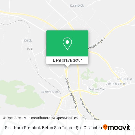 Sınır Karo Prefabrik Beton San Ticaret Şti. harita