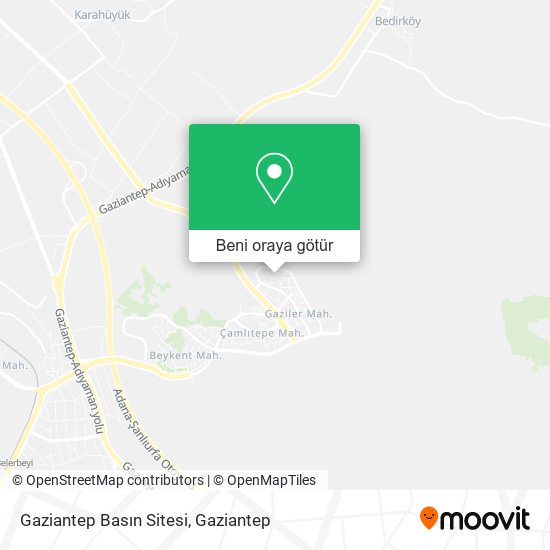 Gaziantep Basın Sitesi harita